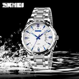 SKMEI 9069 Ανδρικό Ρολόι Silver Blue