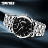 SKMEI 9069 Ανδρικό Ρολόι Silver Black