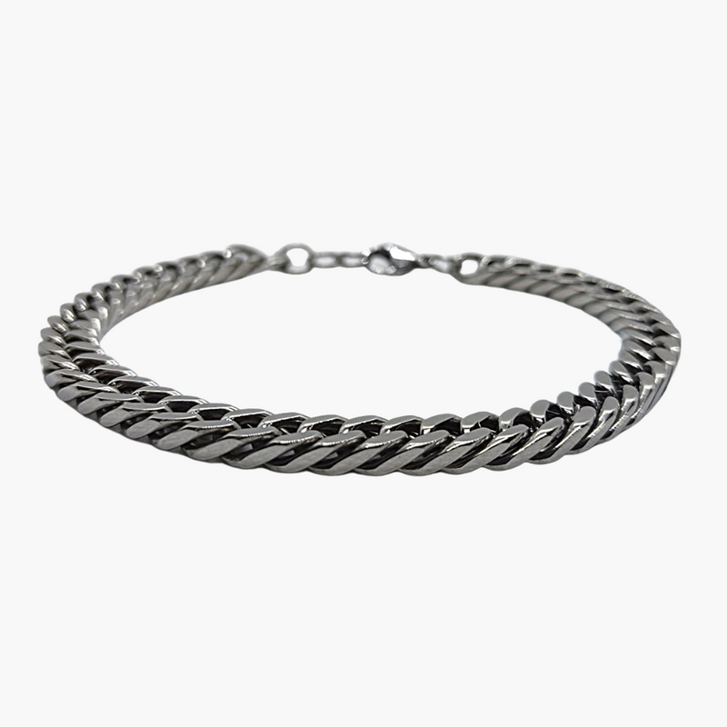 Ατσάλινο Βραχιόλι ΑΑ-06 Silver Chain 8MM