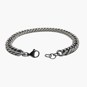 Ατσάλινο Βραχιόλι ΑΑ-06 Silver Chain 8MM