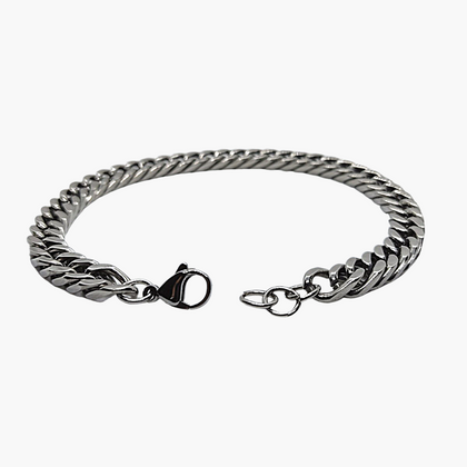 Ατσάλινο Βραχιόλι ΑΑ-06 Silver Chain 8MM