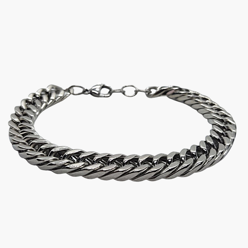 Ατσάλινο Βραχιόλι ΑΑ-10 Silver Chain 9MM