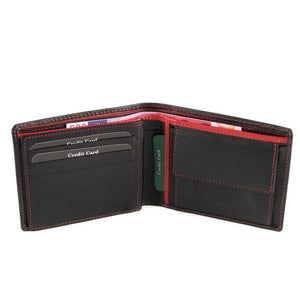 Ανδρικό Δερμάτινο Πορτοφόλι Fetiche AN 9-989 Black