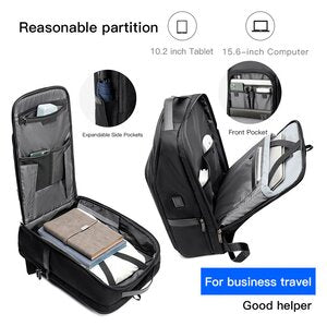 ARCTIC HUNTER τσάντα πλάτης B00403-GY με θήκη laptop 15.6", USB, γκρι