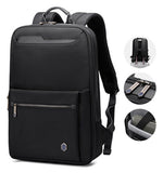 ARCTIC HUNTER τσάντα πλάτης B00410 με θήκη laptop 15.6", πτυσσόμενη, μαύρη
