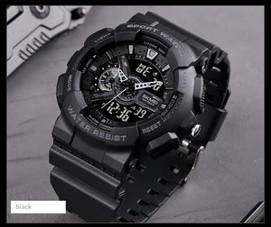 Ανδρικό Ρολόι Skmei 1688 Αναλογικό Ψηφιακό Ρολόι Black