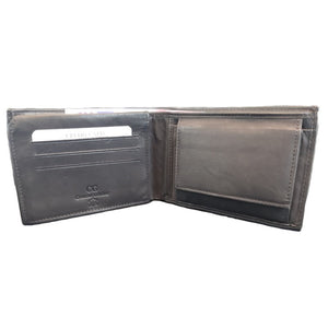 Ανδρικό Δερμάτινο Πορτοφόλι CG1338 Μπλε White Stagg©