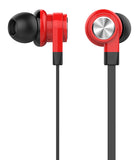 Слушалки CELEBRAT с микрофон D9, 10mm, 3.5mm, 1.2m, червени