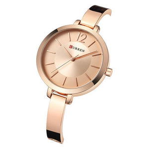 Curren 9012 Γυναικείο Ρολόι με rose μπρασελέ και rose καντράν