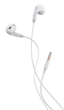 CELEBRAT earphones με μικρόφωνο G27, 3.5mm, 1.2m, λευκά