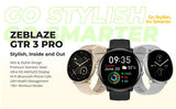 ZEBLAZE smartwatch GTR 3 Pro, heart rate, 1.43" AMOLED, IP68, μαύρο