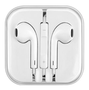 USAMS earphones με μικρόφωνο EP-22, 3.5mm, 14mm, 1.2m, λευκά