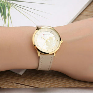 Ρολόι Γυναικείο Joelle FD-94 Beige με δερμάτινο λουράκι