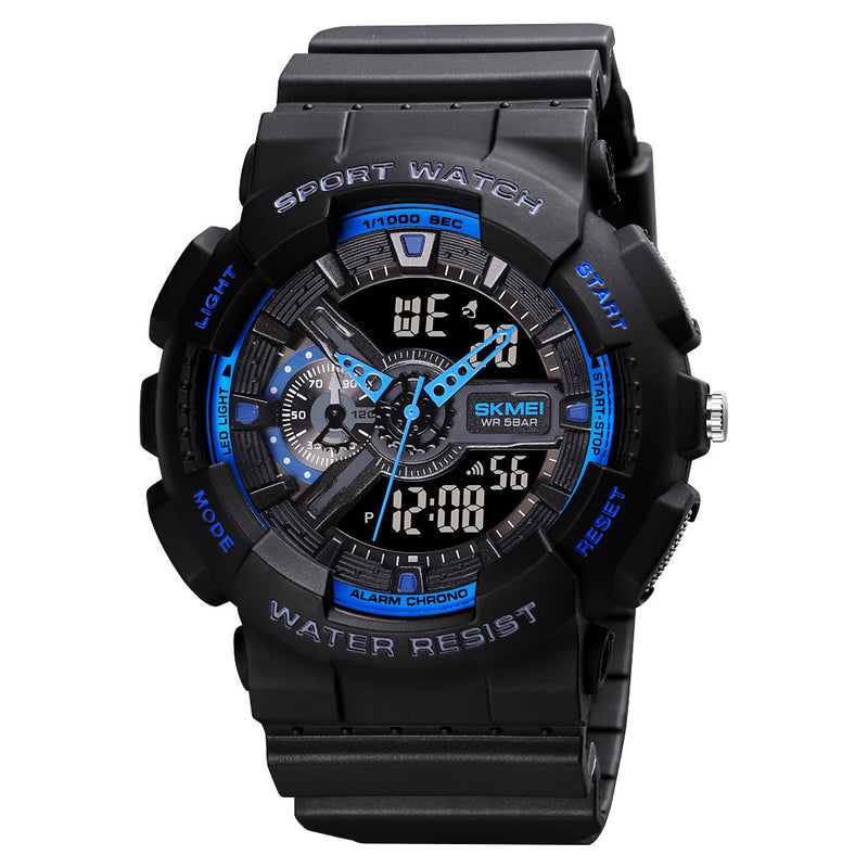 Ανδρικό Ρολόι Skmei 1688 Αναλογικό Ψηφιακό Ρολόι Black Blue