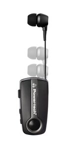POWERTECH Bluetooth earphone Klipp 2 PT-998, multipoint, BT V5.1, γκρι
