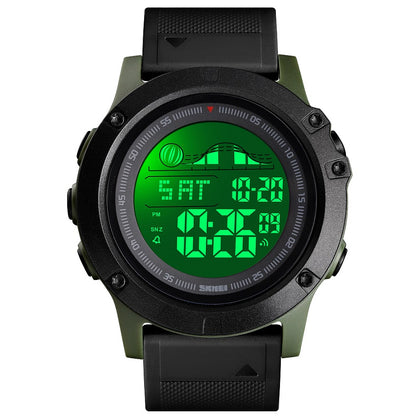 Skmei Ανδρικό Ρολόι Αδιάβροχο με Καουτσουκ Λουράκι 1476 Black Green