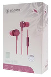 Геймърски слушалки SADES Wings 10, магнитни, 10 мм, 3,5 мм, розови