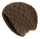 Плетена шапка SHO-0002, унисекс, кафява