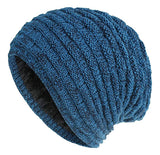 Плетена шапка SHO-0003, унисекс, синя