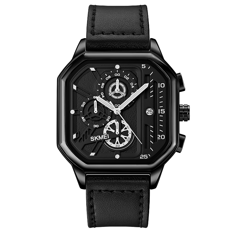SKMEI 1963 Ανδρικό Ρολόι Black White