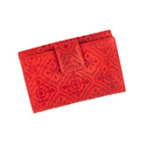 Δερμάτινο Γυναικείο Πορτοφόλι HUF 10-856R Κόκκινο