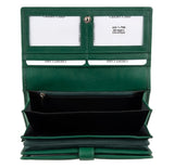 Голям кожен дамски портфейл AN 1-796 зелен