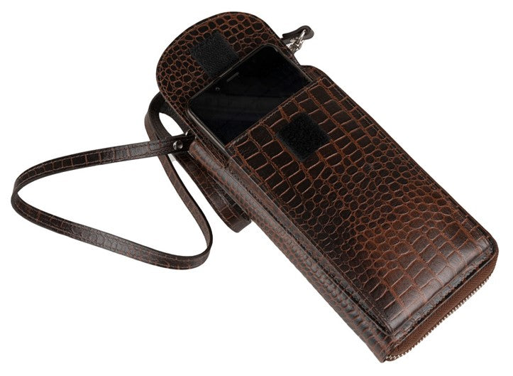 Γυναικείο Δερμάτινο Πορτοφόλι Croco CP 20-805 Brown