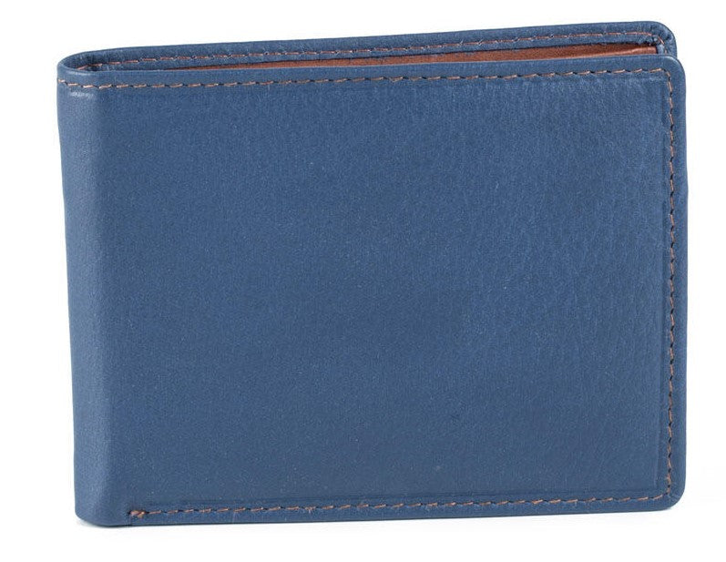 Ανδρικό Δερμάτινο Πορτοφόλι Fetiche AN 9-937 Blue