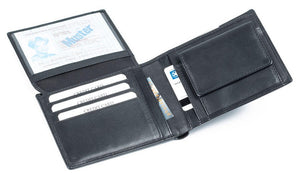 Мъжки кожен портфейл CA 8-991 черен