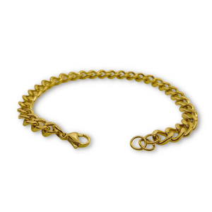 Ατσάλινο Βραχιόλι ΑΑ-18 Gold Chain 7MM
