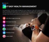 ZEBLAZE smartwatch Vibe 7 Lite, heart rate, 1.47" IPS, 3ATM/IP69K, μαύρο