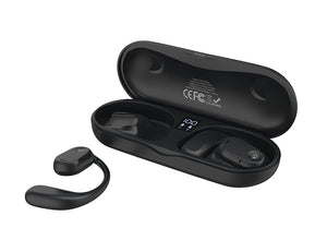CELEBRAT слушалки с кутия за зареждане W29, Open Wearable Stereo, черни