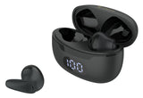 CELEBRAT earphones με θήκη φόρτισης TWS-W34, True Wireless, μαύρα