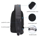 ARCTIC HUNTER XB0060 Чанта през рамо с държач за таблет, водоустойчива, черна