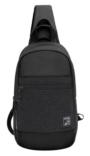 ARCTIC HUNTER τσάντα Crossbody XB0060 με θήκη tablet, αδιάβροχη, μαύρη