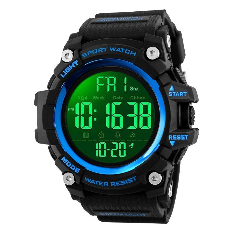 SKMEI 1384 Black Blue με Καουτσούκ Λουράκι Αδιάβροχο 30M