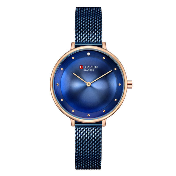 Curren 9029 Γυναικείο Ρολόι με μπλε μπρασελέ και μπλε καντράν