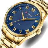 Curren 8409 Ανδρικό Ρολόι με Μπρασελέ και Μπλε Καντράν Blue