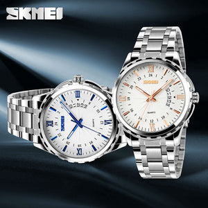 SKMEI 9069 Ανδρικό Ρολόι Silver White