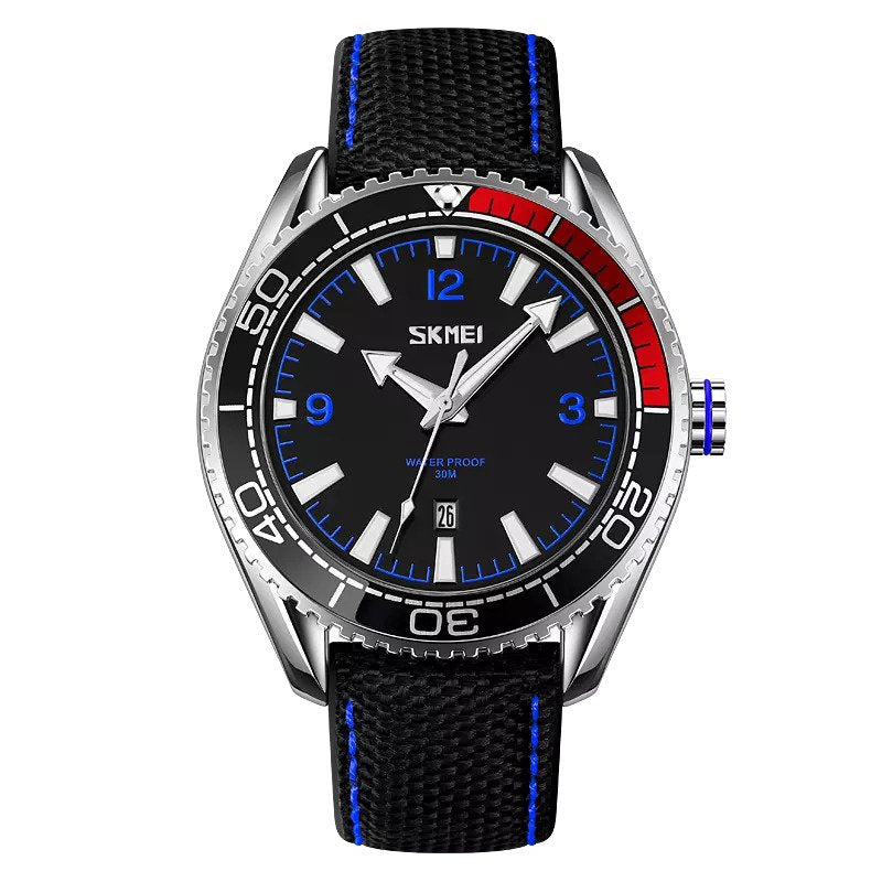 Skmei 9291 Ανδρικό Ρολόι με υφασμάτινο λουράκι - Black Blue