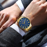 Curren 8409 Ανδρικό Ρολόι με Μπρασελέ και Μπλε Καντράν Blue