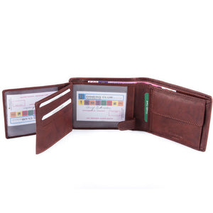 Ανδρικό Δερμάτινο Πορτοφόλι AN 5-980 Bordeaux