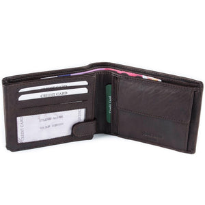 Ανδρικό Δερμάτινο Πορτοφόλι AN 5-980 Brown